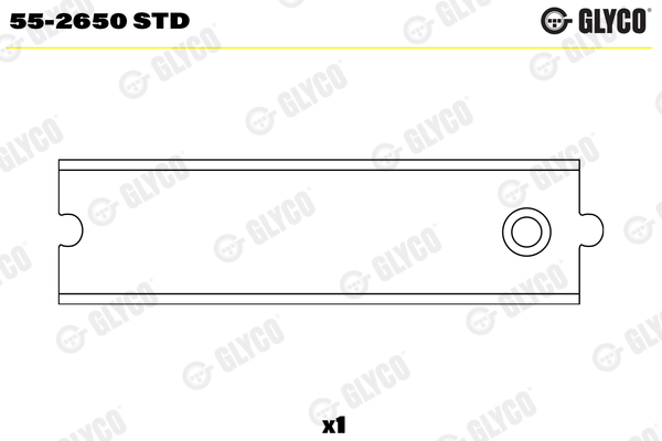 Bearing sleeve, connecting rod (55-2650)  Art. 552650STD