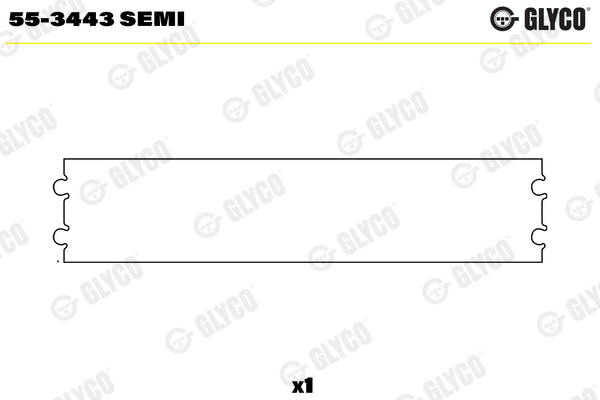 Small End Bushes, connecting rod (Half)  Art. 553443SEMI