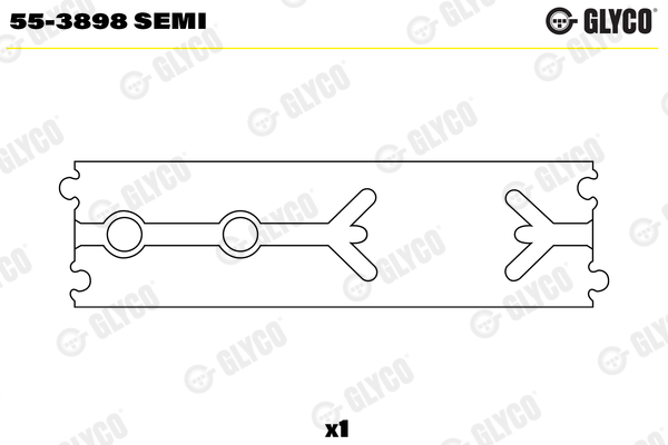 Small End Bushes, connecting rod (Half)  Art. 553898SEMI