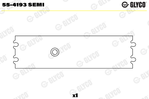 Small End Bushes, connecting rod (Half)  Art. 554193SEMI