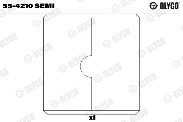 Small End Bushes, connecting rod (Half)  Art. 554210SEMI