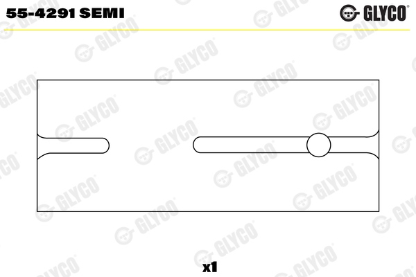 Bearing sleeve, connecting rod (Half)  Art. 554291SEMI