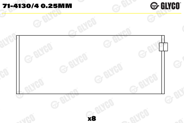 Connecting Rod Bearing  Art. 7141304025MM