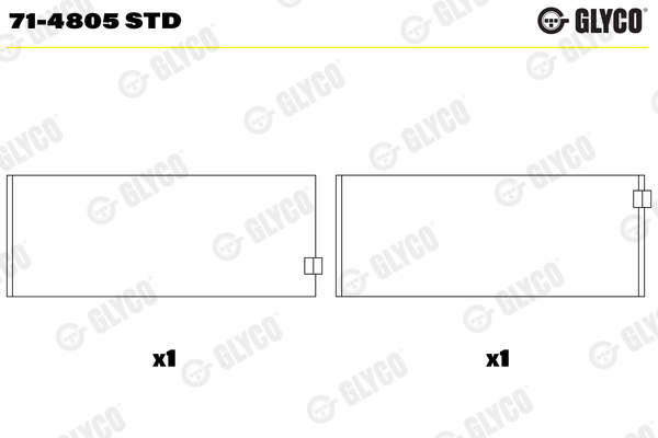 Connecting Rod Bearing  Art. 714805STD