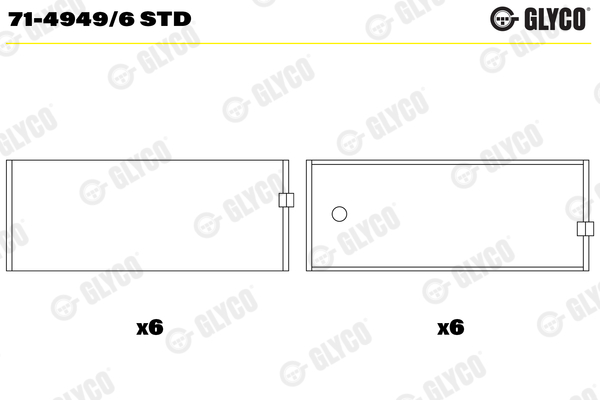 Connecting Rod Bearing  (01-4949)  Art. 7149496STD