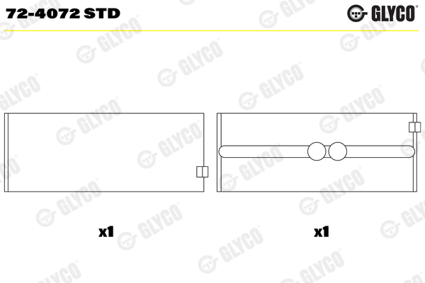 Frame bearing (72-4072)  Art. 724072STD