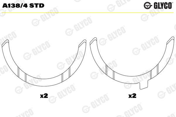 Thrust Washer, crankshaft (04-3713)  Art. A1384STD