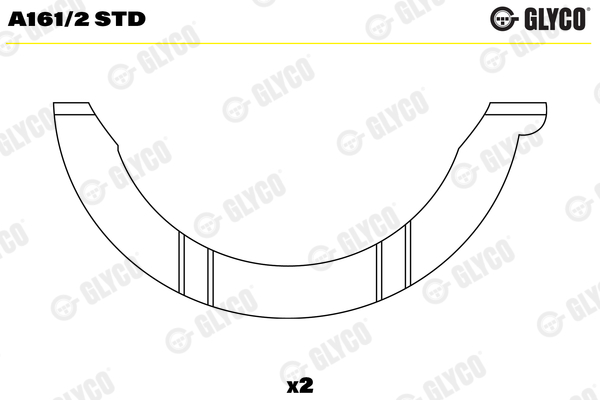 Thrust Washer, crankshaft (04-3980)  Art. A1612STD