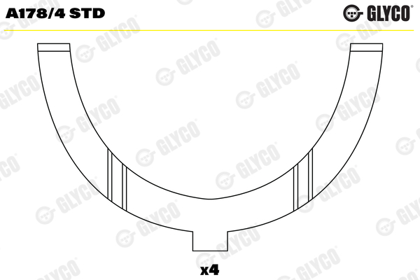 Thrust Washer, crankshaft (2777AF)  Art. A1784STD