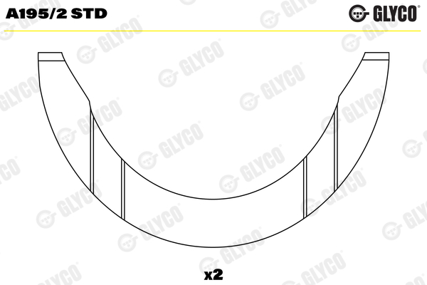 Thrust Washer, crankshaft (60476BF)  Art. A1952STD