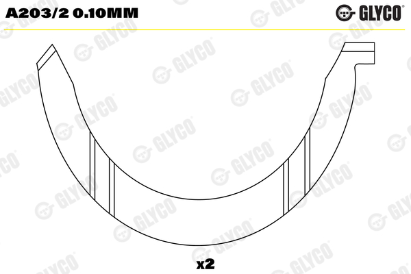 Thrust Washer, crankshaft (0.100)  Art. A2032010MM