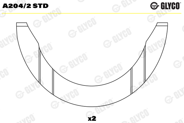 Thrust Washer, crankshaft (65192BF)  Art. A2042STD