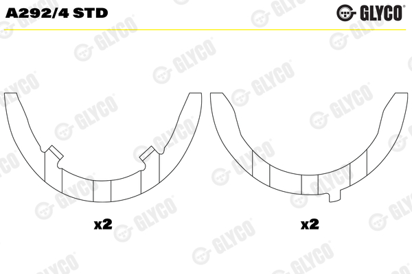 Thrust Washer, crankshaft (04-4782)  Art. A2924STD