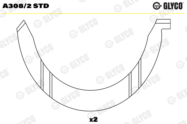 Thrust Washer, crankshaft (65-1050-1)  Art. A3082STD