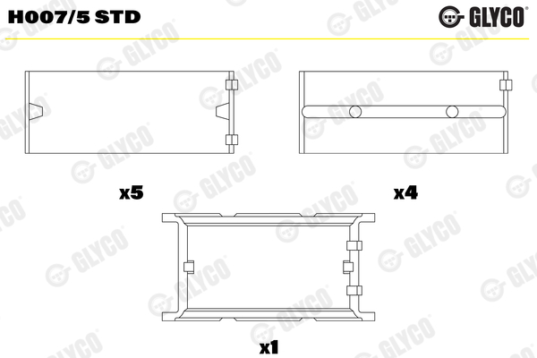 Crankshaft Bearing (Left)  Art. H0075STD