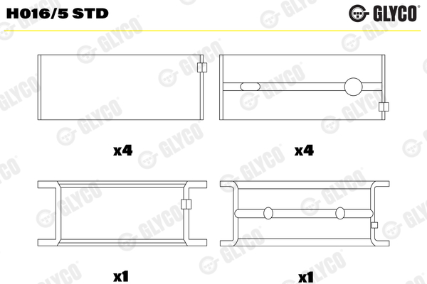 Crankshaft Bearing (02-3678)  Art. H0165STD