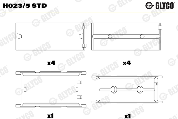 Crankshaft Bearing (Left)  Art. H0235STD