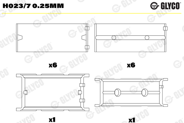 Crankshaft Bearing (Left)  Art. H0237025MM