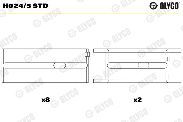 Crankshaft Bearing (02-3085U)  Art. H0245STD