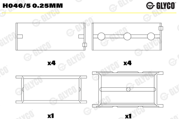 Crankshaft Bearing (0.250)  Art. H0465025MM