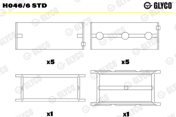 Crankshaft Bearing (02-3755)  Art. H0466STD