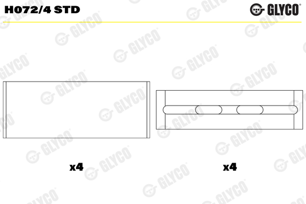 Crankshaft Bearing (02-3883)  Art. H0724STD