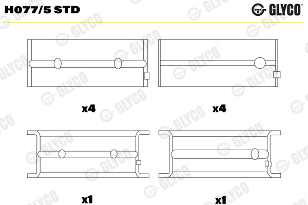 Crankshaft Bearing (02-3909)  Art. H0775STD