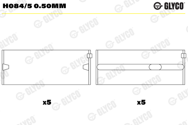 Crankshaft Bearing (0.500)  Art. H0845050MM