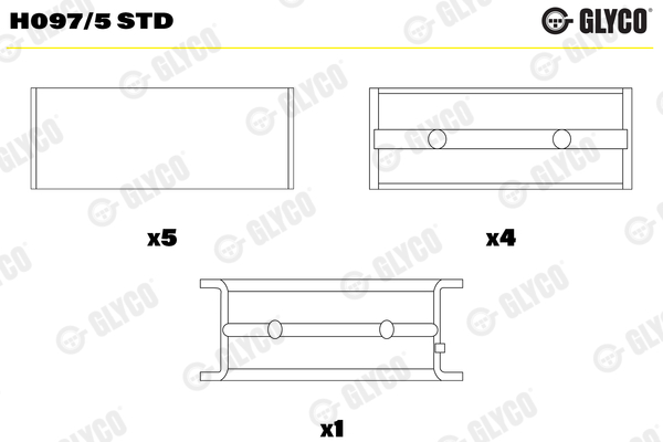 Crankshaft Bearing (02-3978)  Art. H0975STD