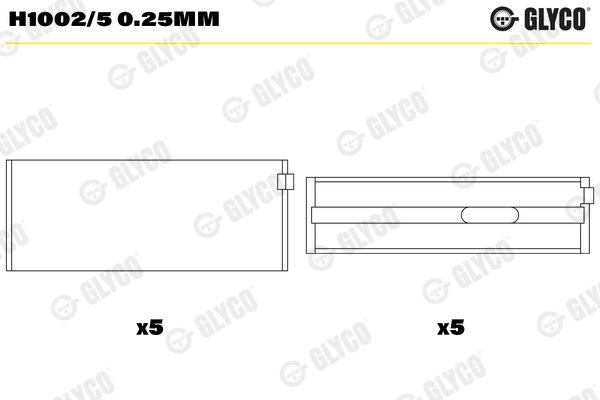 Crankshaft Bearing (02-4003)  Art. H10025025MM