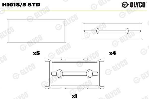 Crankshaft Bearing (02-4067)  Art. H10185STD