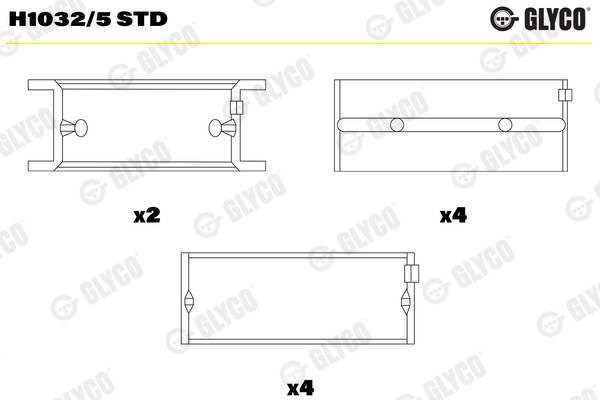 Crankshaft Bearing (63-111-(2))  Art. H10325STD