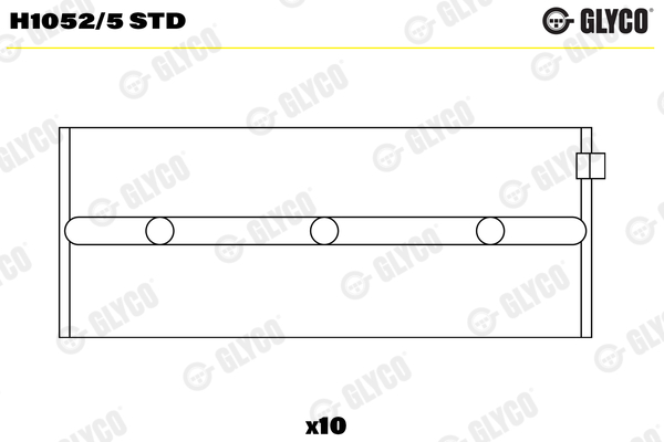 Crankshaft Bearing (66507RA)  Art. H10525STD