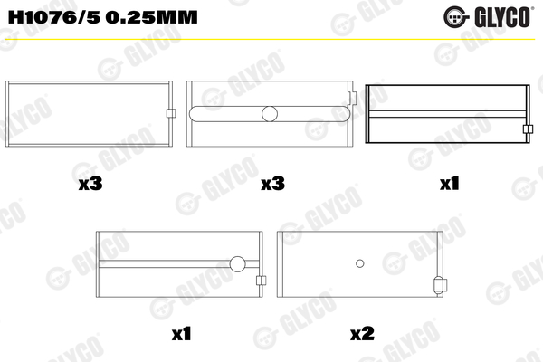 Crankshaft Bearing (0.250)  Art. H10765025MM