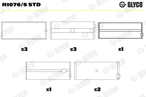 Crankshaft Bearing (1686RA)  Art. H10765STD