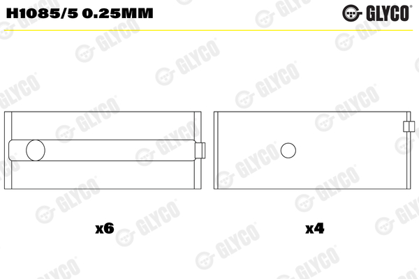 Crankshaft Bearing (0.250)  Art. H10855025MM