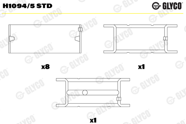 Crankshaft Bearing (66573CP)  Art. H10945STD