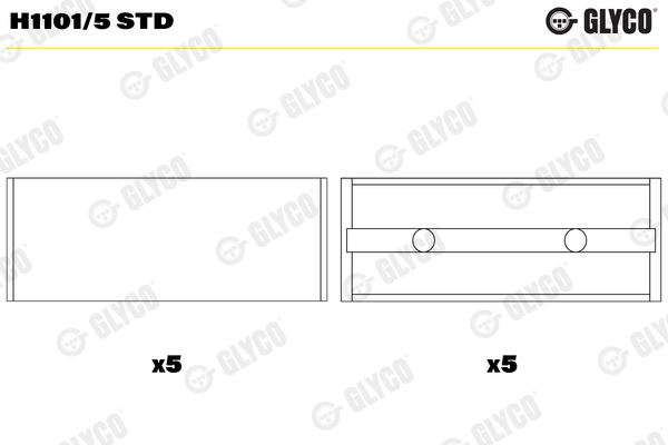 Crankshaft Bearing (66741RAB)  Art. H11015STD