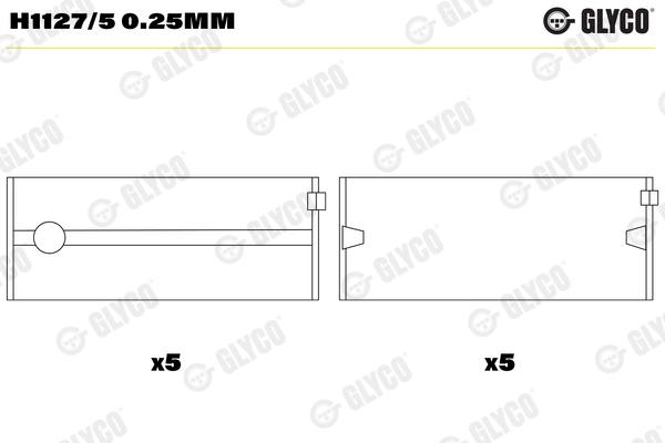 Crankshaft Bearing (0.250)  Art. H11275025MM