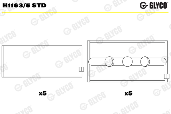 Crankshaft Bearing (4672RA)  Art. H11635STD