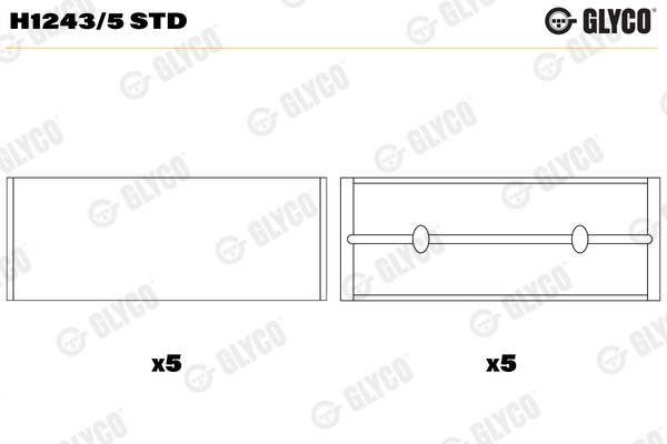 Crankshaft Bearing (02-4560L)  Art. H12435STD