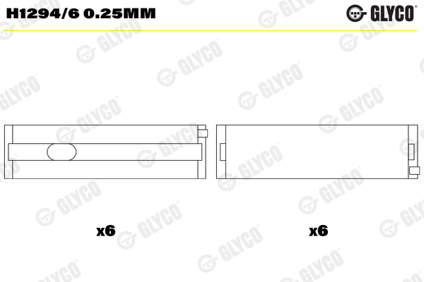 Crankshaft Bearing (0.250)  Art. H12946025MM