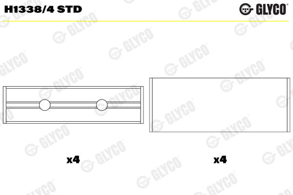 Crankshaft Bearing (63-735-1)  Art. H13384STD