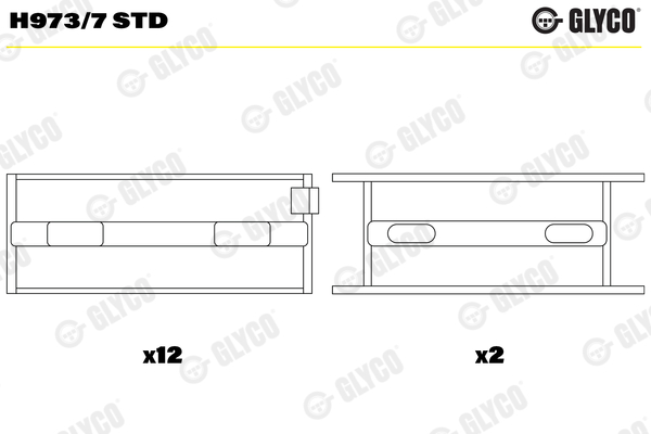 Crankshaft Bearing (Left)  Art. H9737STD