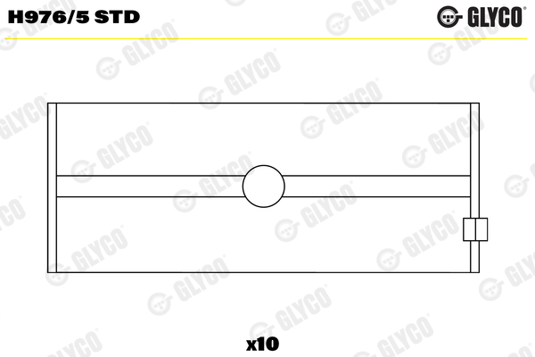 Crankshaft Bearing (72-3508)  Art. H9765STD