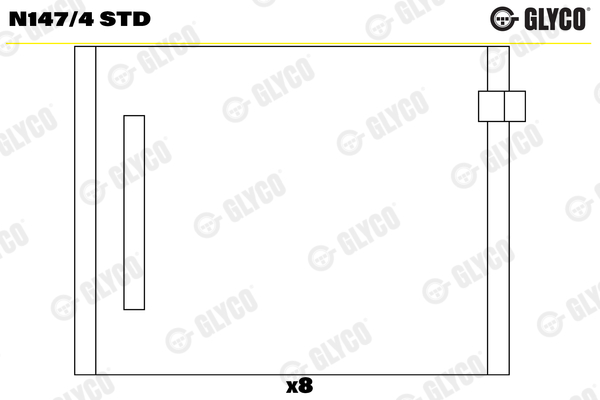 Camshaft Bearing (73-3903)  Art. N1474STD