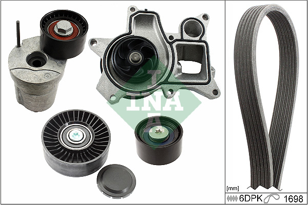 Water Pump + V-Ribbed Belt Kit  Art. 529036930