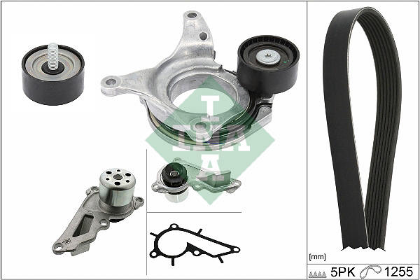 Water Pump + V-Ribbed Belt Kit  Art. 529054430