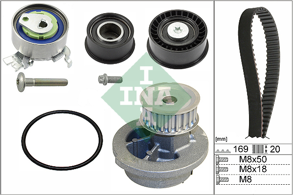 Water Pump & Timing Belt Kit  Art. 530007830