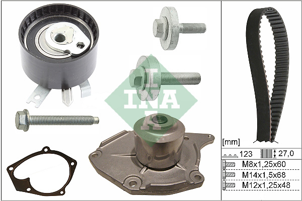 Water Pump & Timing Belt Kit  Art. 530019731